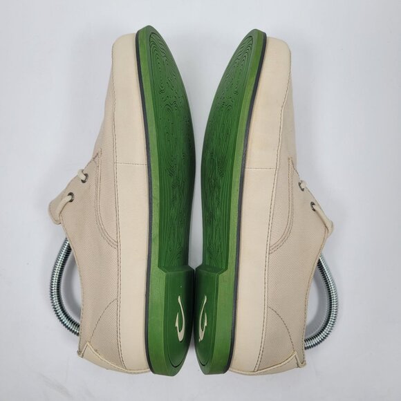 Olukai Honolulu Lace Mesh Men's Cream Casual Shoes US Size 8.5 - Picture 6 of 8